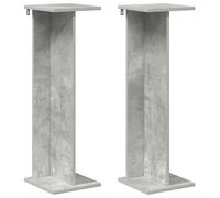 vidaXL Support de Plante 2 pcs Gris Béton 25 x 25,5 x 80,5 cm