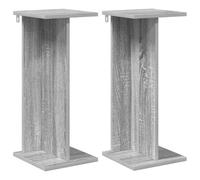 vidaXL Support de Plante 2 pcs Gris Sonoma 25 x 25,5 x 60,5 cm