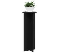 vidaXL Support de Plante 2 pcs Noir Ø40 x 100 cm Bois d'ingénierie