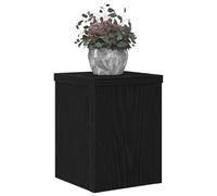 vidaXL Support de Plante 2 pièces Chêne noir 15 x 15 x 20 cm