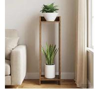 vidaXL Support de Plante avec étagère Bois ancien 30 x 30 x 100 cm 899574