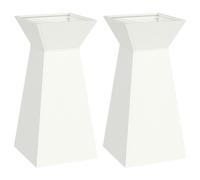 vidaXL Support de plante Blanc Plastique 35 x 35 x 73 cm