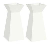 vidaXL Support de plante Blanc Plastique 35 x 35 x 73 cm