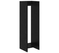 vidaXL Support de Plante Chêne Noir 30 x 30 x 100 cm Bois d¿ingénierie