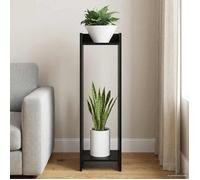 vidaXL Support de Plante Chêne Noir 30 x 30 x 100 cm Bois d’ingénierie 899564