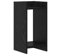 vidaXL Support de Plante Chêne Noir 30 x 30 x 60 cm Bois d¿ingénierie