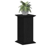 vidaXL Support de Plante Chêne Noir 33 x 33 x 60 cm Bois d'ingénierie, Support de Plantes Moderne rectangulaire, affichez Votre Verdure, Table déco Tendance, intérieur et extérieur!