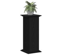 vidaXL Support de plante Pot de fleur en bois d'ingénierie chêne noir 33 x 33 x 80 cm