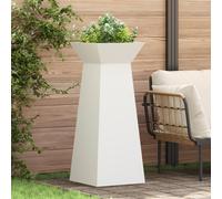 vidaXL Support de plante en forme de cône Blanc Plastique Grand