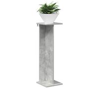 vidaXL Support de Plante Gris Béton 25 x 25,5 x 80,5 cm, Support de plante moderne, étagère durable à plusieurs niveaux, déco compacte pour le salon, mettez du vert