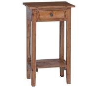 vidaXL Support de Plante Marron 34 x 25 x 52 cm Bois d'Acajou, Jardin et terrasse, solutions de rangement rustiques pour petits espaces, designs fonctionnels pour améliorer les espaces extérieurs, org