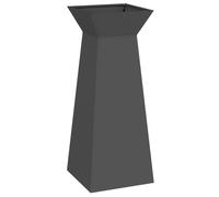 vidaXL Planteur à colonnes Noir 40 x 40 x 100 cm Acier