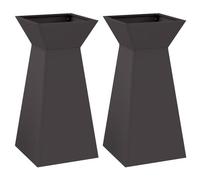 vidaXL Support de plante Noir Plastique 35 x 35 x 73 cm