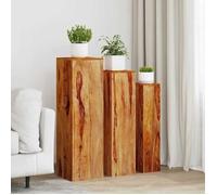 vidaXL Support de Plantes 3 pcs Support de Pots de Fleurs Jardinière Salon Salle de Séjour Jardin Patio Extérieur Marron 244357