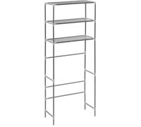 vidaXL Support de rangement à 3 niveaux Argenté 69x28x169 cm
