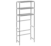 vidaXL Support de Rangement à 3 Niveaux Etagère de Salle de Bain Meuble de Rangement au-Dessus des Lave-Linges Etagère de Stockage