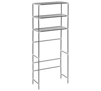 vidaXL Support de Rangement à 3 Niveaux Etagère de Salle de Bain Meuble de Rangement au-Dessus des Lave-Linges Etagère de Stockage