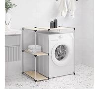 vidaXL Support de rangement sur la machine à laver Crème 87x55x90,5 cm 343147