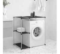 vidaXL Support de rangement sur la machine à laver Noir 87x55x90,5 cm 343145