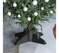 vidaXL Support de Sapin de Noël Base d'Arbre de Noël Porte-sapin Support d'Arbre de Noël Base de Sapin de Noël Gris 55,5x55,5x15 cm gris G