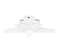 vidaXL Support de Sapin de Noël Base d'arbre de Noël Porte-Sapin Support d'arbre de Noël Base de Sapin de Noël Blanc 47x47x13,5 cm