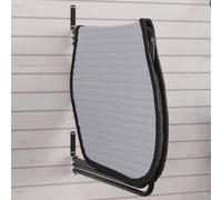 Vidaxl Support De Tapis De Selle 3 Bras Noir Fer