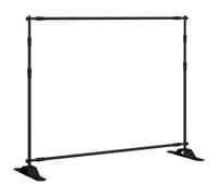 vidaXL Support de toile de fond 254x243 cm acier réglable portable noir