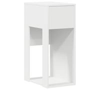 vidaXL Support de tour d'ordinateur avec tiroir Blanc 30x44x74 cm 858731