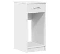 Vidaxl Support De Tour D'ordinateur Avec Tiroir Blanc 35x45x77 Cm Blanc