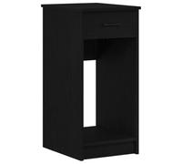 vidaXL Support de tour d'ordinateur avec tiroir 35 x 45 x 77 cm Noir