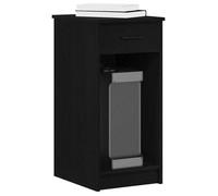 vidaXL Support de tour d'ordinateur avec tiroir noir 35x45x77 cm, support de tour de PC, support de bureau de support de PC, 858741