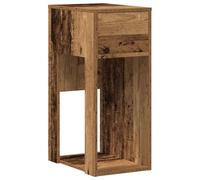 vidaXL Support de Tour d'ordinateur avec tiroir Vieux Bois 30x44x74 cm, Support de Tour de PC, Support de Bureau de Support de PC, Stockage de Tour d'ordinateur