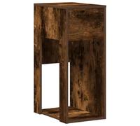 vidaXL Support de tour de PC avec tiroir chêne fumé 30x44x74 cm