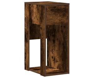 vidaXL Support de tour d'ordinateur et tiroir chêne fumé 30x44x74 cm, support de tour de PC, support de bureau de support de PC, stockage de tour d'ordinateur