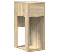 vidaXL Support de Tour d'ordinateur et tiroir chêne Sonoma 30x44x74 cm, Support de Tour de PC, Support de Bureau de Support de PC, Stockage de Tour d'ordinateur