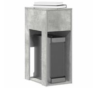 Vidaxl Support De Tour D'ordinateur Et Tiroir Gris Béton 30x44x74 Cm Multicolore