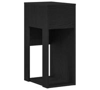 vidaXL Support de tour d'ordinateur avec tiroir Noir 30x44x74 cm
