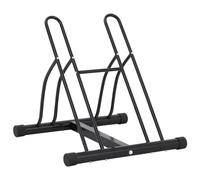 vidaXL Support de vélo au sol autoportant pour 2 vélos – Acier