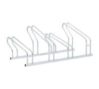 vidaXL Support de vélo au sol autoportant pour 4 vélos – Acier galvanisé – Intérieur