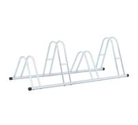 vidaXL Support de vélo au sol autoportant - 4 vélos, acier galvanisé