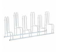 vidaXL Support de vélo au sol autoportant pour 6 vélos acier galvanisé