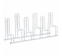 vidaXL Support de vélo au sol autoportant pour 6 vélos acier galvanisé