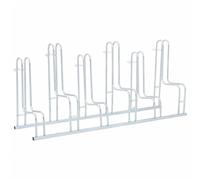 vidaXL Support de vélo au sol autoportant pour 6 vélos acier galvanisé, support de vélo au sol, support de bicyclette, support de vélo d'intérieur