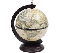 vidaXL Support de vin globe de dessus de table Bois d'eucalyptus Vert Vert G