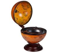 vidaXL Support de vin sous forme de globe Bois d'eucalyptus 240698