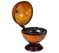 vidaXL Support de vin Bar globe avec scole Bois d'Eucalyptus