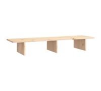 Support de Moniteur Blanc 100x27x15 cm Bois de Pin Solide Ordinateur vidaXL