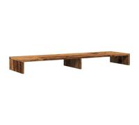 vidaXL Support d'écran aspect bois ancien 100x27x10 cm Matériau dérivé du bois
