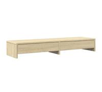vidaXL Support d'écran avec 2 tiroirs Chêne Sonoma 100 x 27 x 15 cm Bois d'ingénierie
