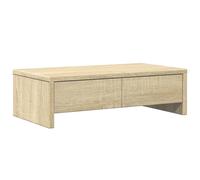 vidaXL Support d'écran avec tiroirs Chêne Sonoma 50x27x15 cm